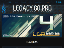 Tablet Screenshot of legacygopro.com